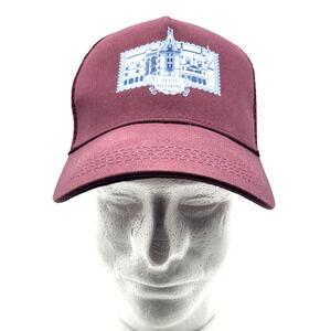 Biltmore Trucker Cap Wine Colored Snapback Cotton Polyester One Size